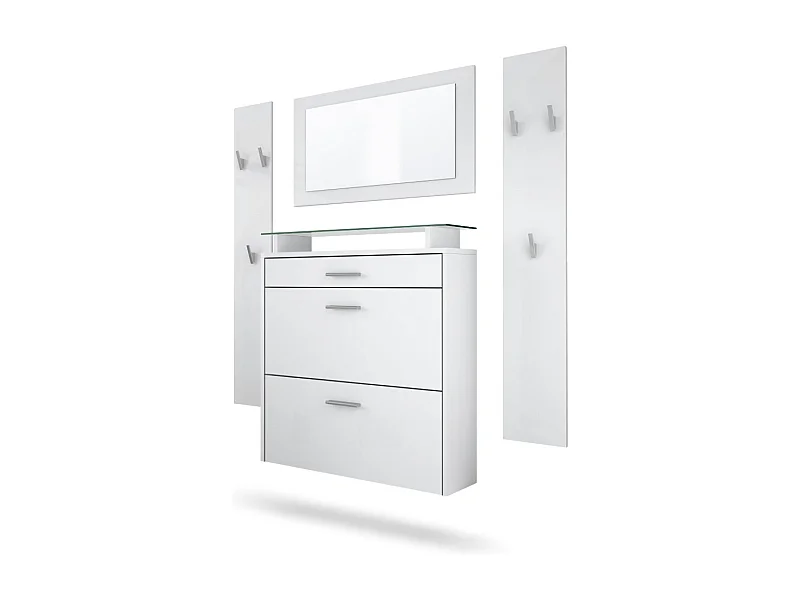 GARDEROBE Malea Front in Weiß matt