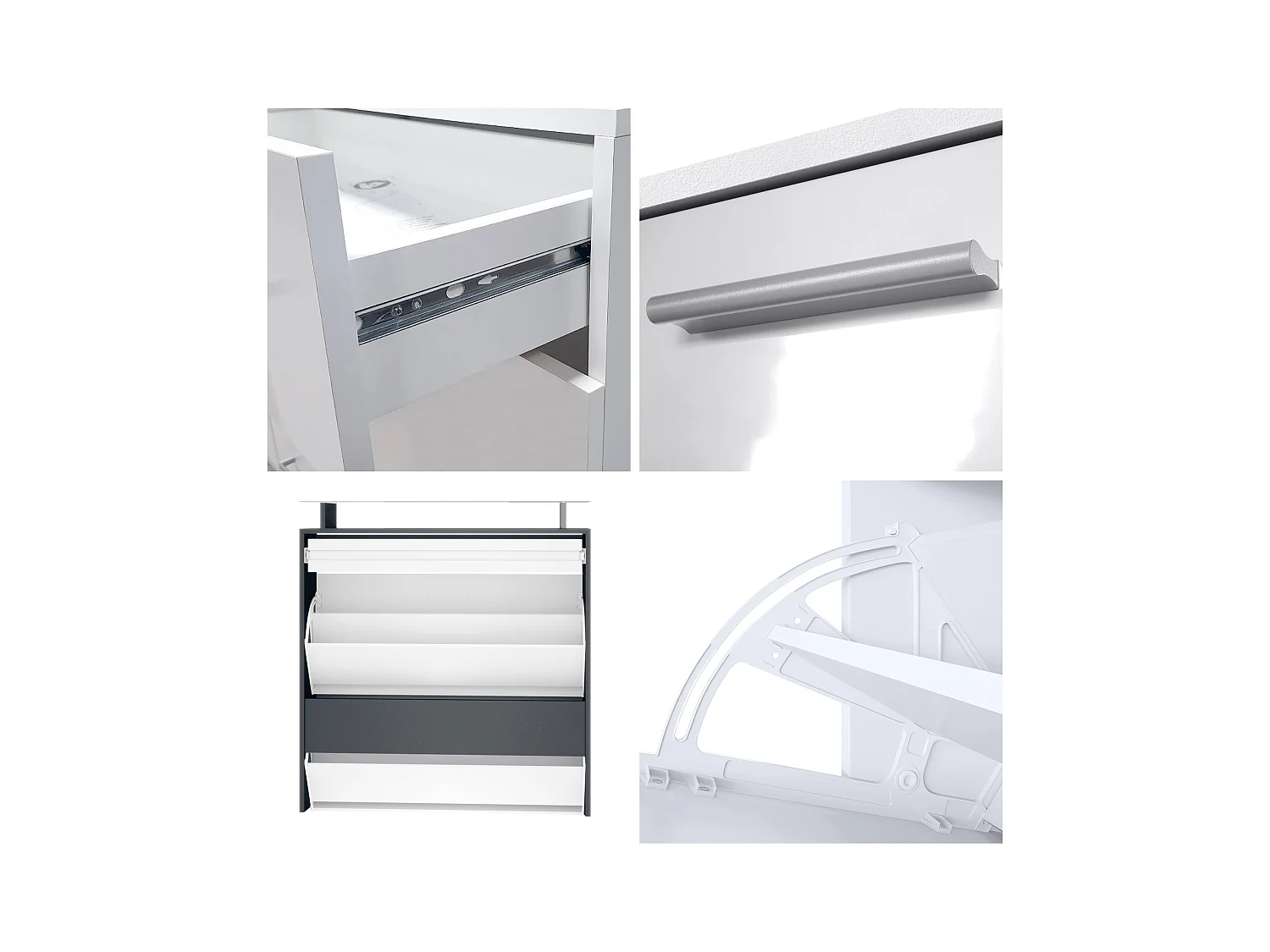 GARDEROBE Malea Front in Sandgrau Hochglanz