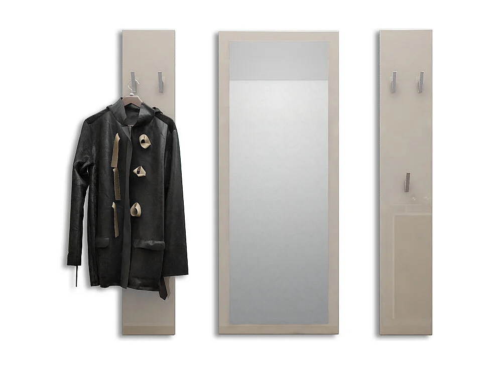 GARDEROBE Spot Sandgrau Hochglanz