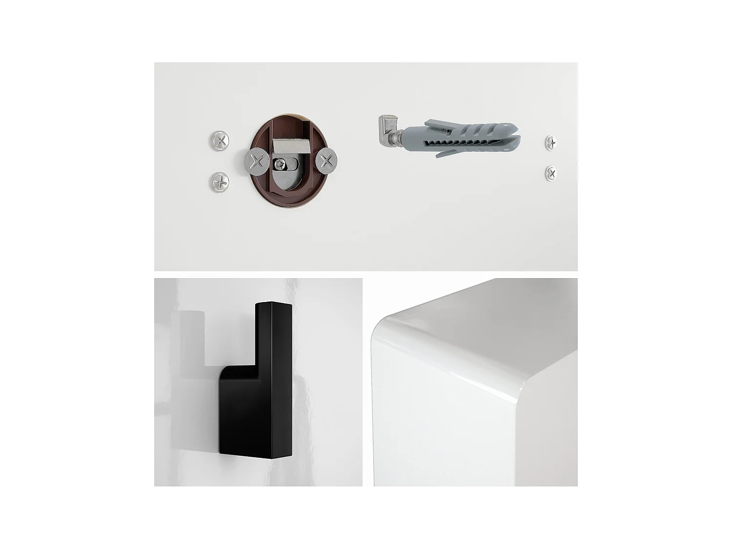 Wandgarderobe Garderobenleiste Garderobenpaneel Linea in Eiche Natur