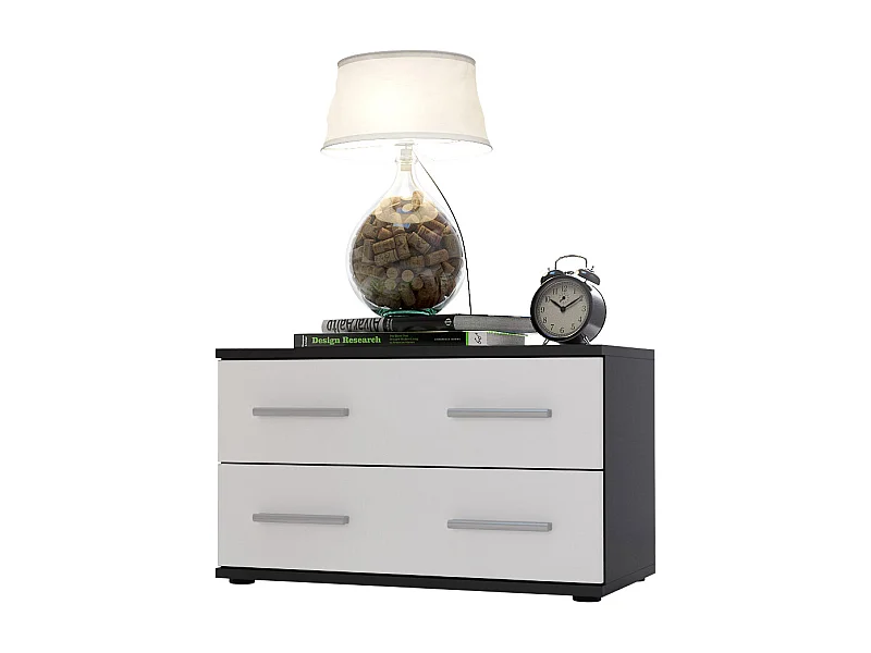 NACHTTISCH Kioto Front in Weiß matt