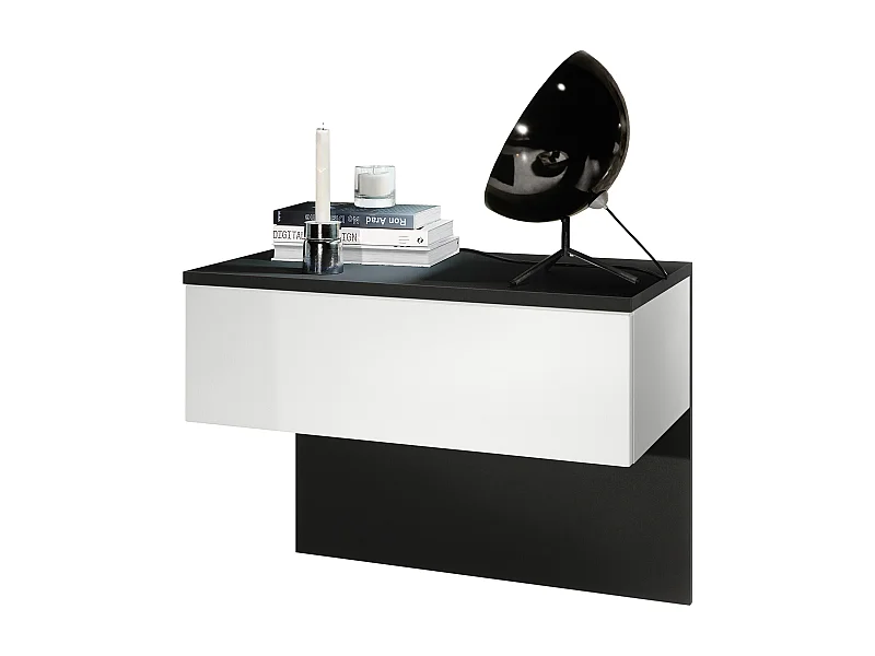 NACHTTISCH Sleep Fronten in Weiß matt