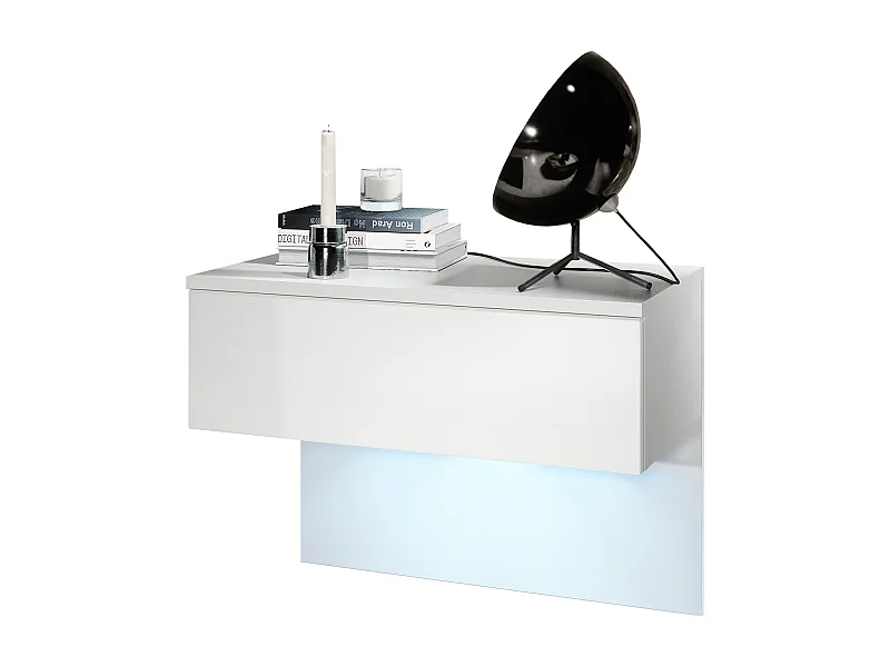 NACHTTISCH Sleep Fronten in Weiß matt