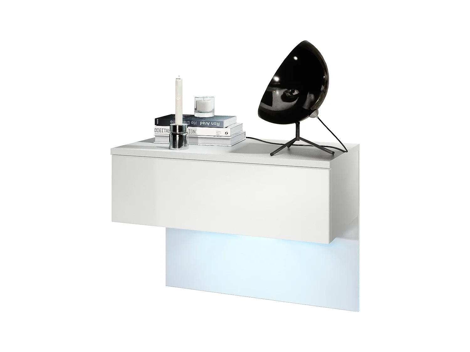 NACHTTISCH Sleep Fronten in Weiß matt