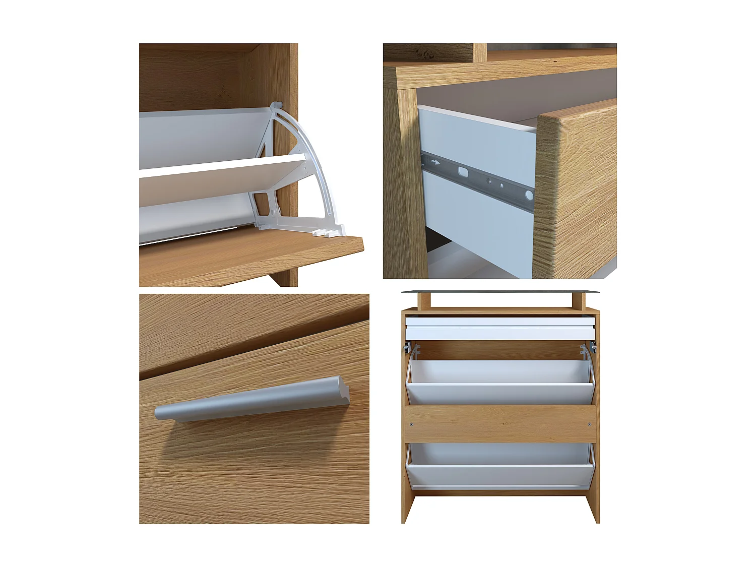 SCHUHSCHRANK Loret Weiß matt