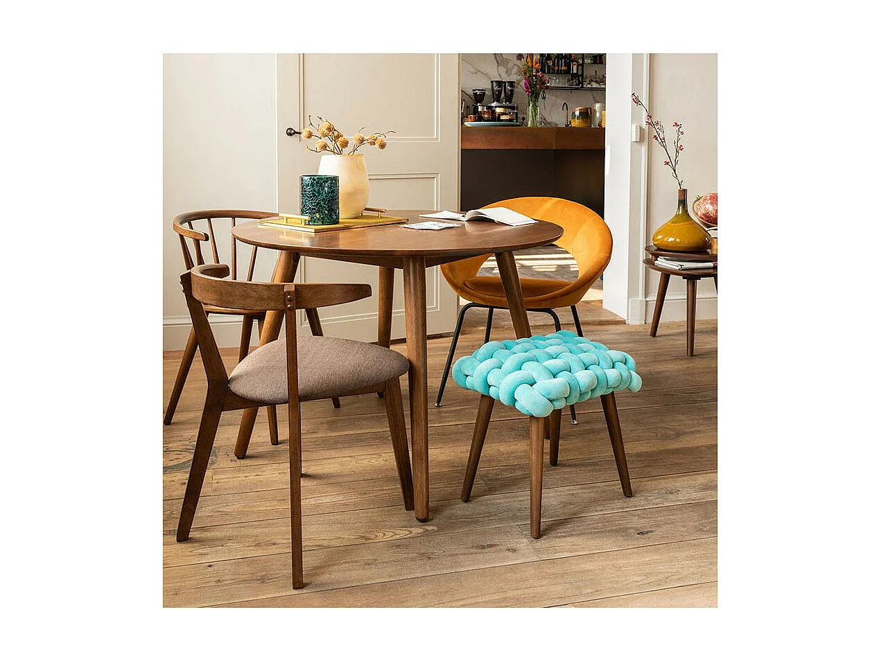 Duo de Chaises Velours ocre/Métal - TYCHY n°1