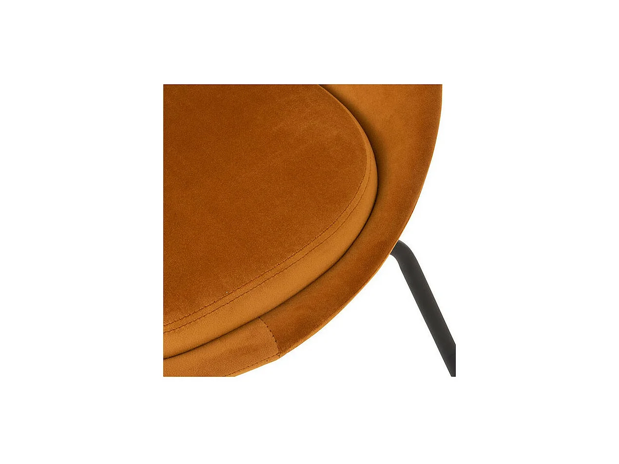 Duo de Chaises Velours ocre/Métal - TYCHY n°1