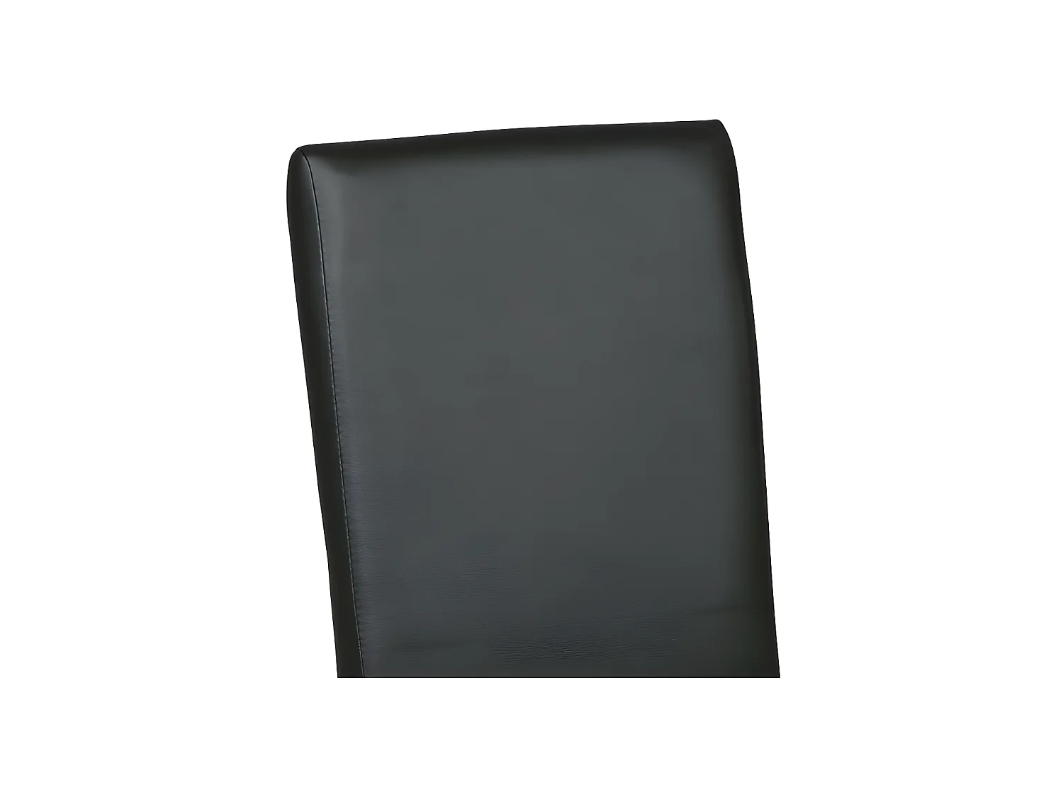 Duo de chaises Simili Cuir Noir - SONIA