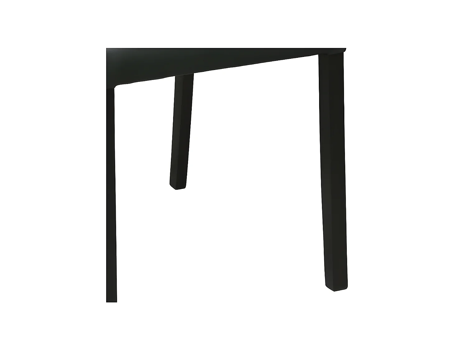 Duo de chaises Simili Cuir Noir - SONIA