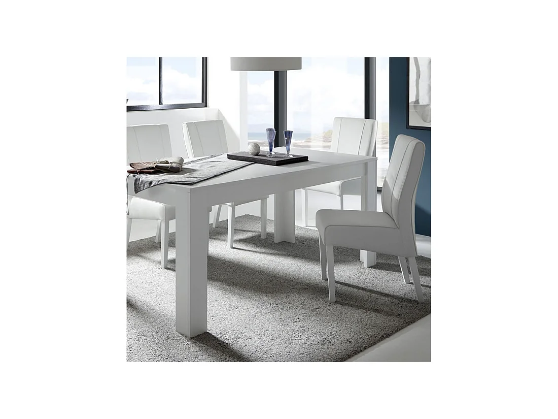 Duo de Chaises Simili cuir blanc - ATRANI