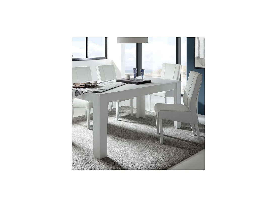 Duo de Chaises Simili cuir blanc - ATRANI