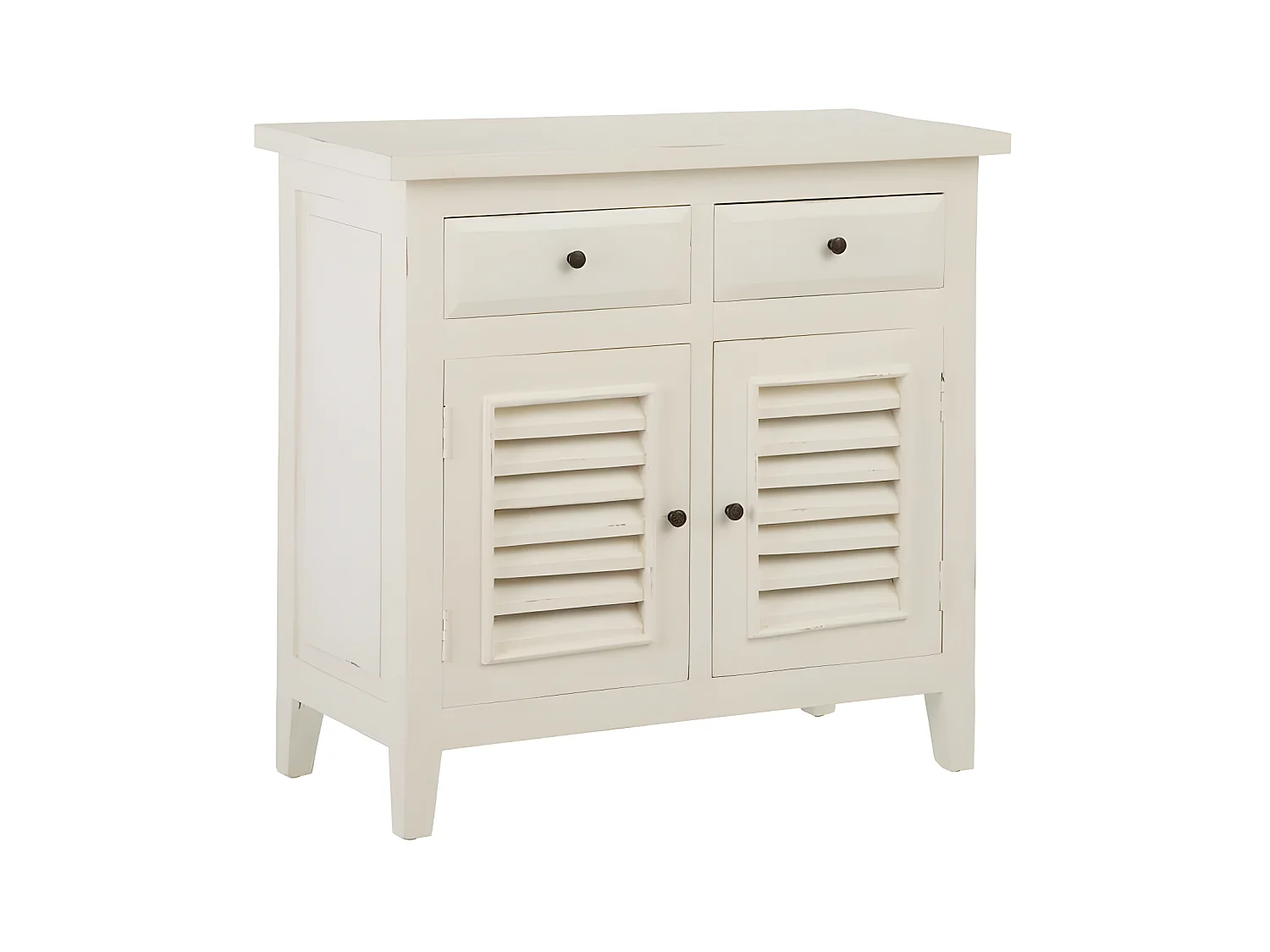 Buffet 2 portes 2 tiroirs Blanc Cassé - RIF
