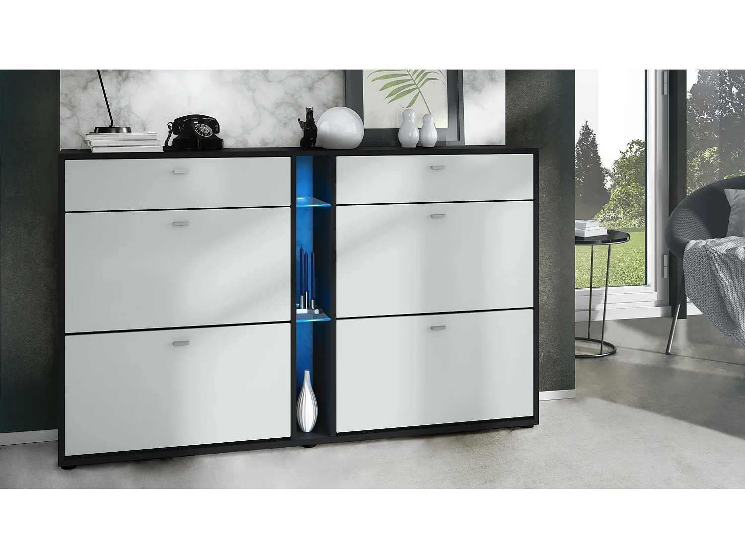 SCHUHSCHRANK Today Fronten in Weiß matt