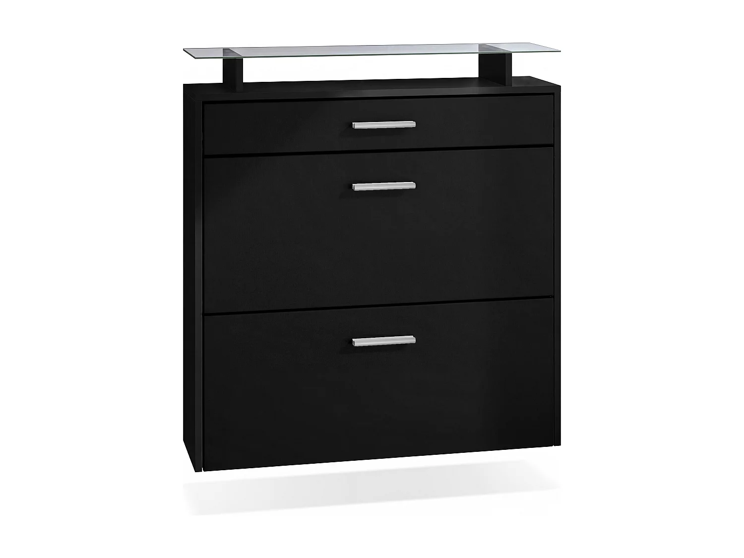 SCHUHSCHRANK Malea Front in Schwarz matt