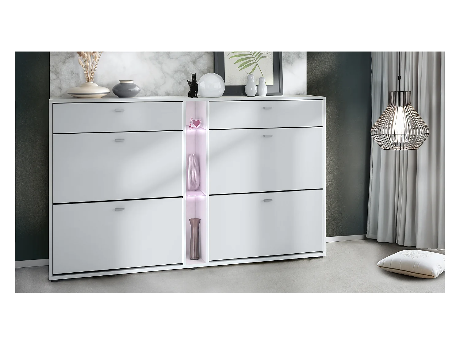 SCHUHSCHRANK Today Fronten in Weiß matt