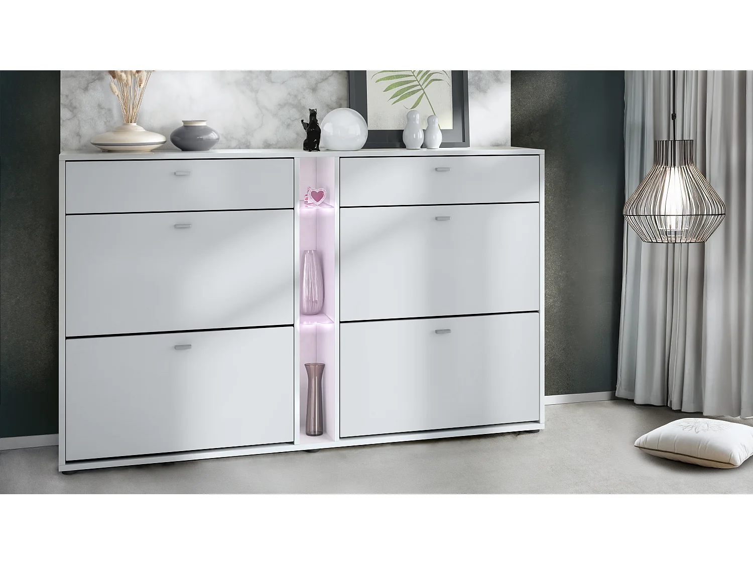 SCHUHSCHRANK Today Fronten in Weiß matt