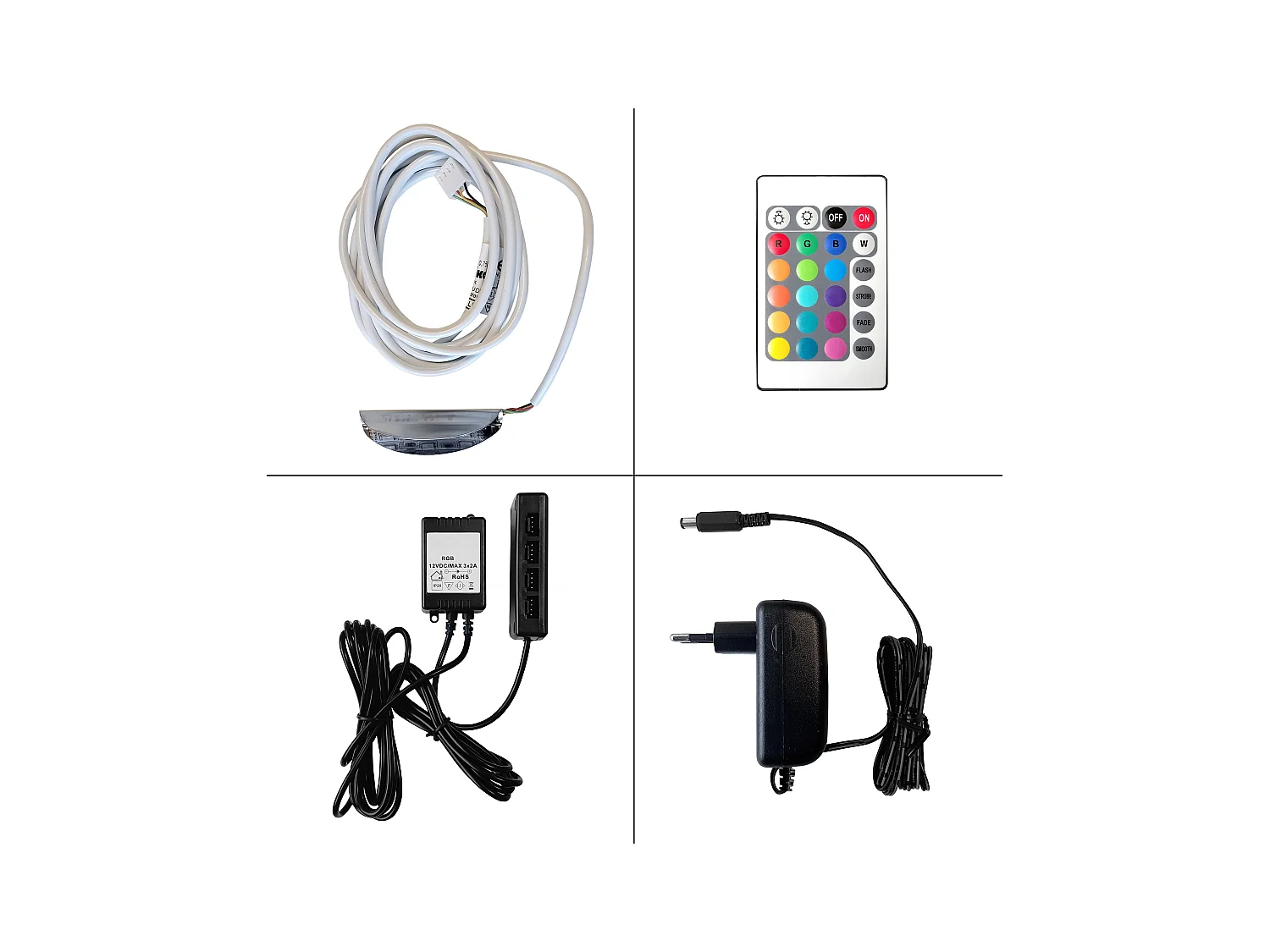 Meuble à chaussures à bascule Today 155,5 x 95 x 28 cm, avec un éclairage LED RGB, corps en Blanc mat, façades en blanc mat