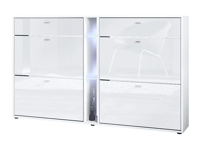 SCHUHSCHRANK Today Fronten in Weiß Hochglanz