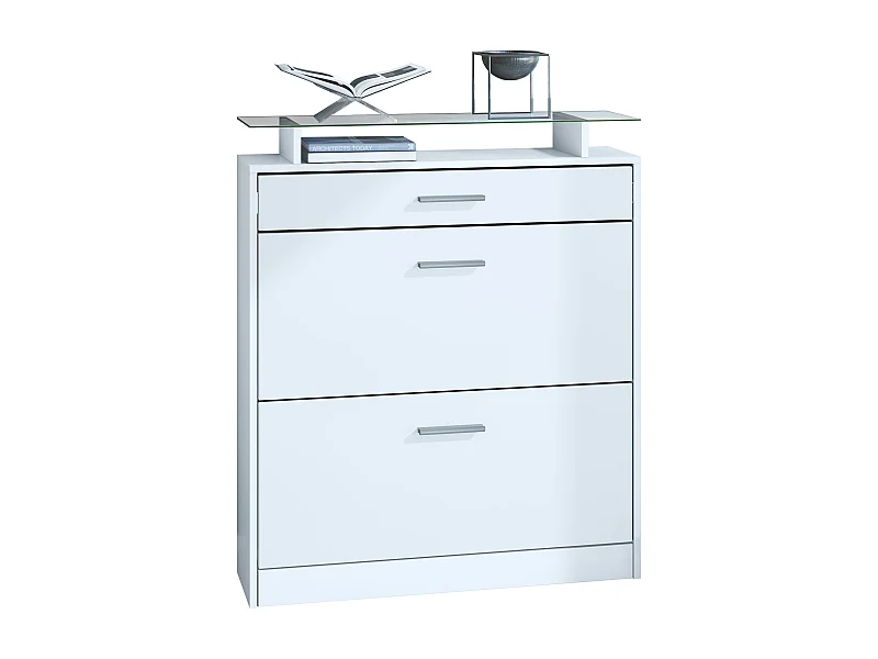 SCHUHSCHRANK Loret Front in Weiß matt