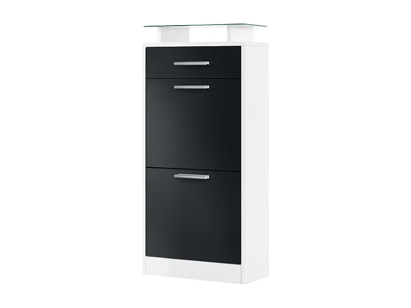 SCHUHSCHRANK Loret Front in Schwarz matt