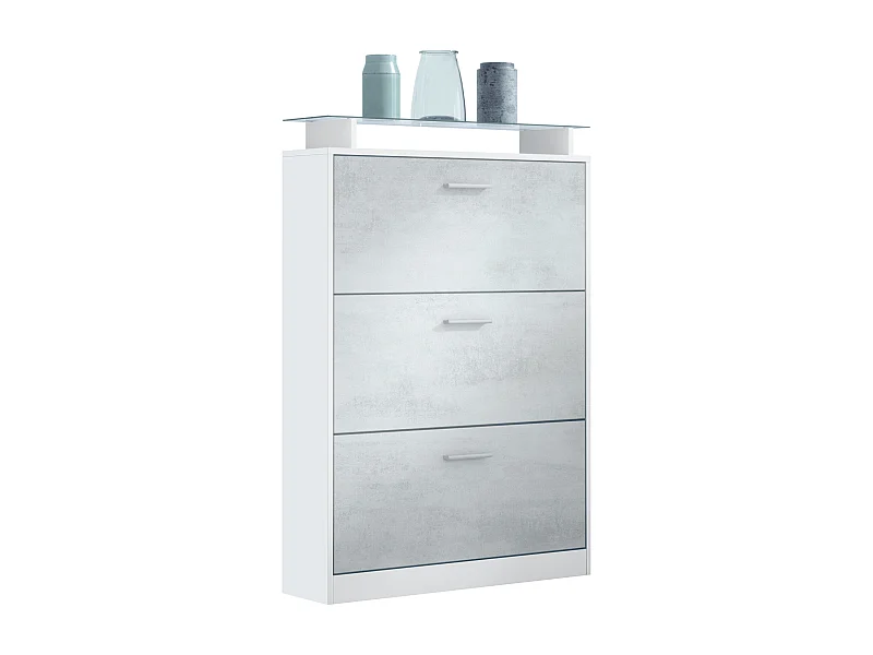 SCHUHSCHRANK Lavia Front in Beton Oxid Optik