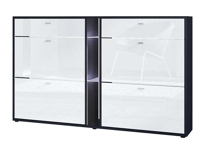 SCHUHSCHRANK Today Fronten in Weiß Hochglanz