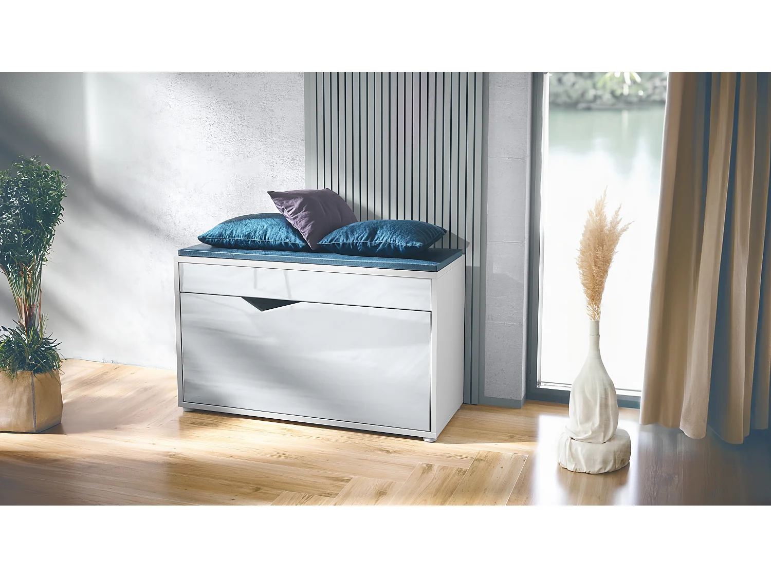 SCHUHSCHRANK Kolmio Weiß Hochglanz