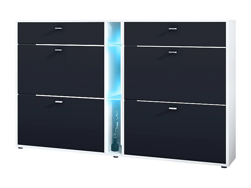 SCHUHSCHRANK Today Fronten in Schwarz matt