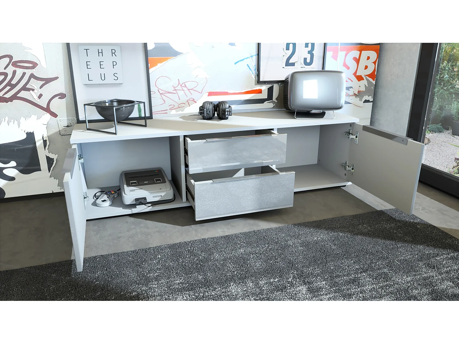 LOWBOARD Linio Bordeaux Hochglanz