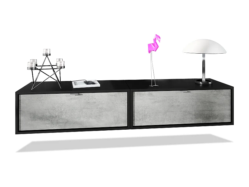 LOWBOARD Lana Fronten in Beton Oxid Optik