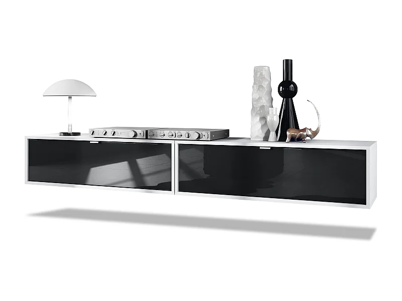 LOWBOARD Lana Fronten in Schwarz Hochglanz
