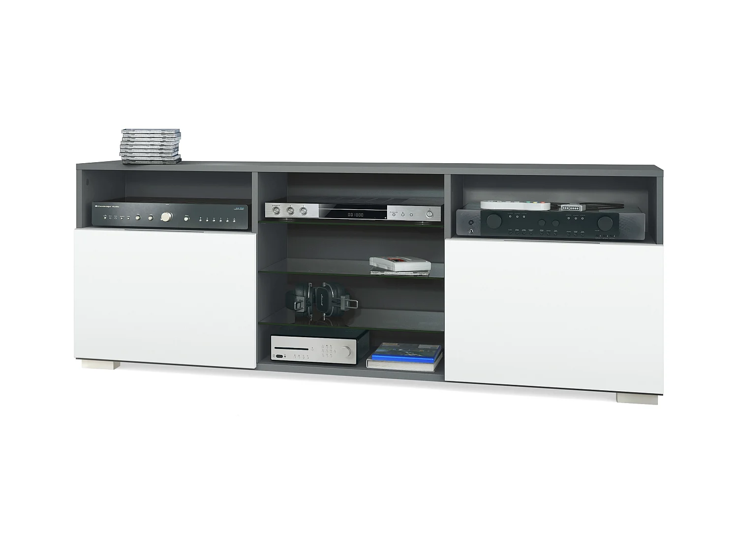 LOWBOARD Granada Front in Weiß matt