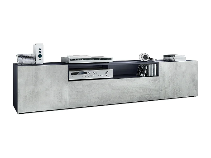 LOWBOARD Mogan Fronten in Beton Oxid Optik