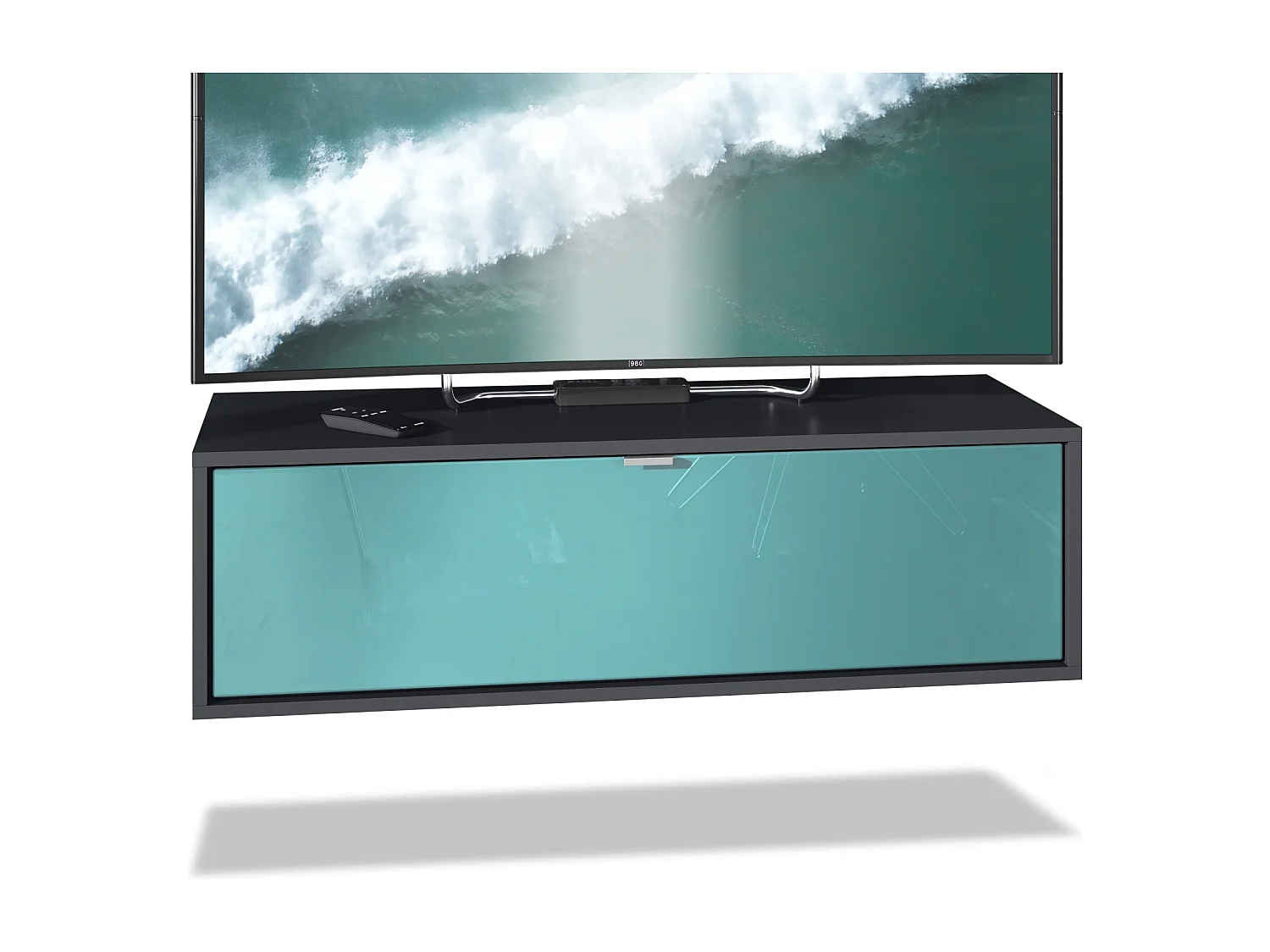 LOWBOARD Lana Fronten in Petrol Hochglanz