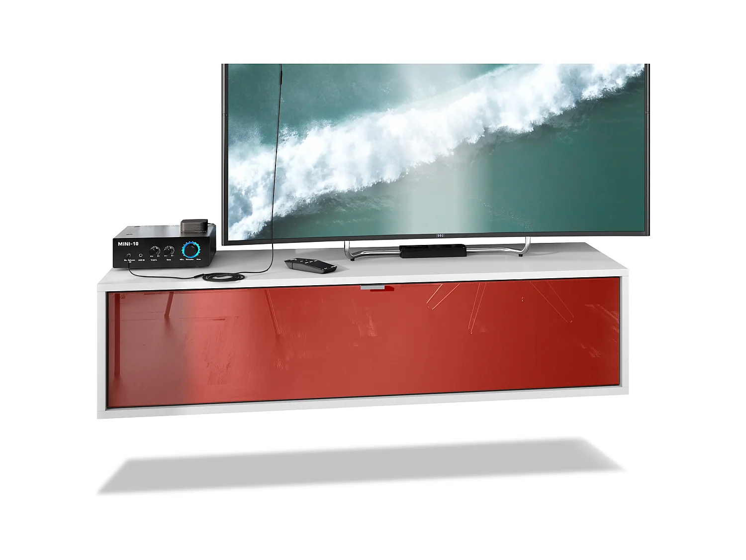 LOWBOARD Lana Fronten in Bordeaux Hochglanz