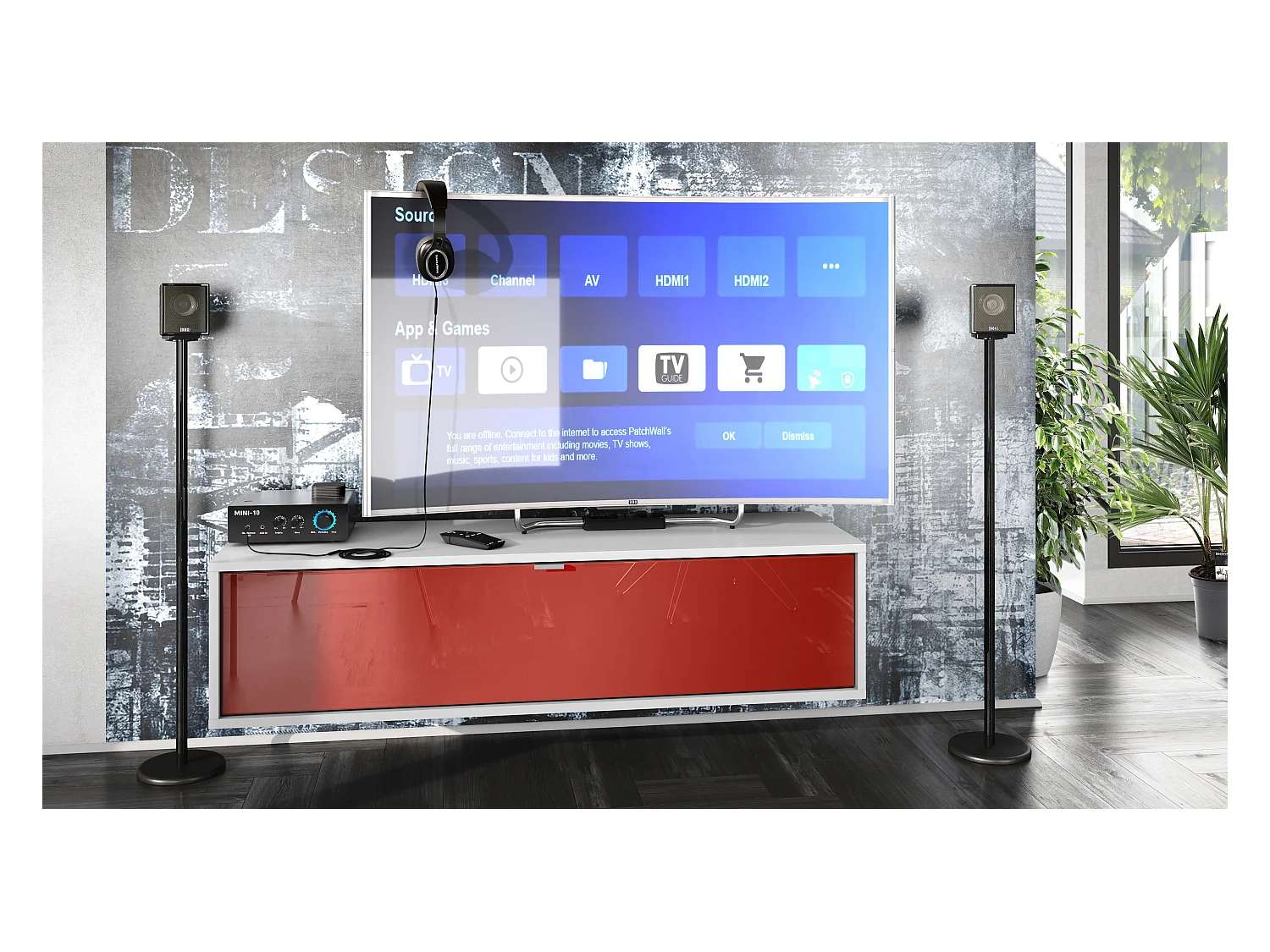 LOWBOARD Lana Fronten in Bordeaux Hochglanz