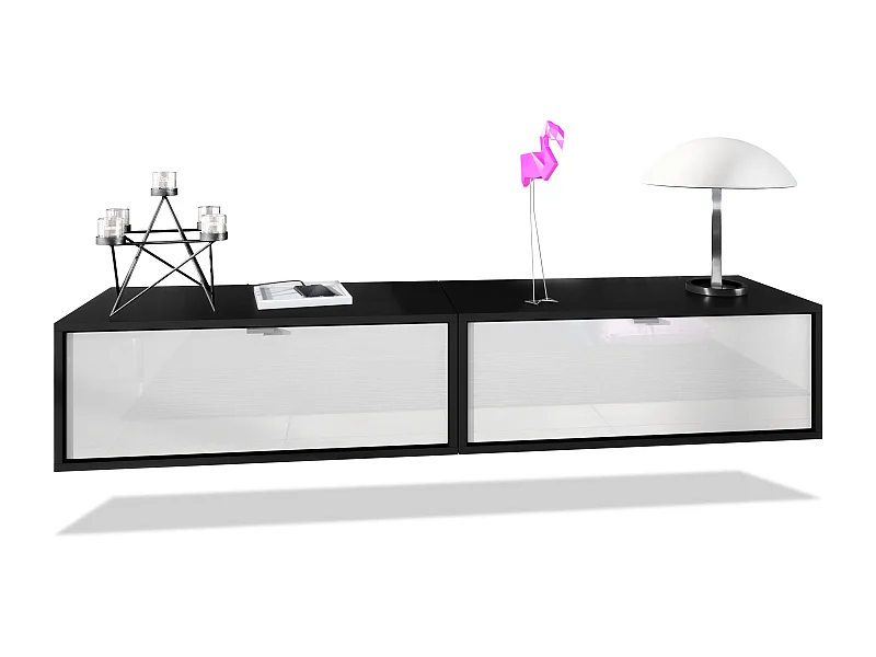 LOWBOARD Lana Fronten in Weiß Hochglanz