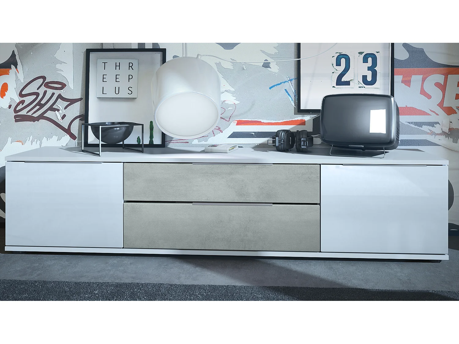 LOWBOARD Linio Beton Oxid Optik