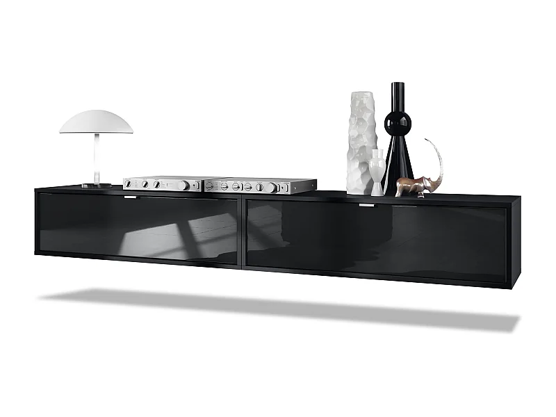 LOWBOARD Lana Fronten in Schwarz Hochglanz