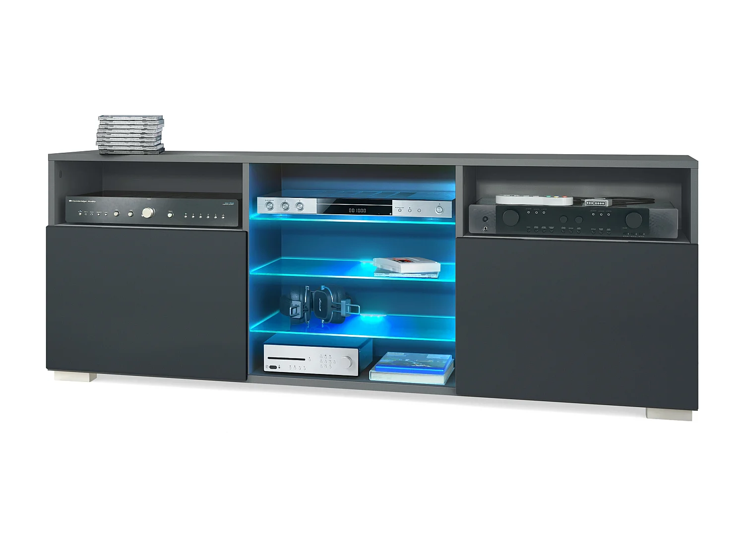 LOWBOARD Granada Front in Schwarz matt