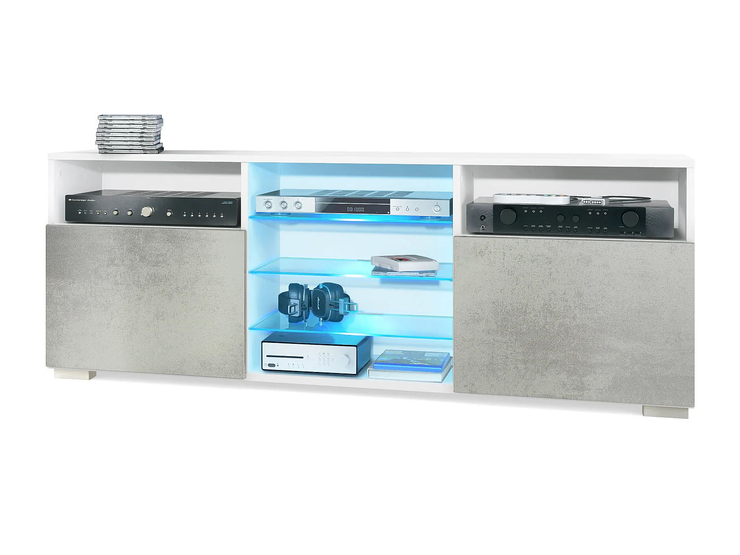 LOWBOARD Granada Front in Beton Oxid Optik