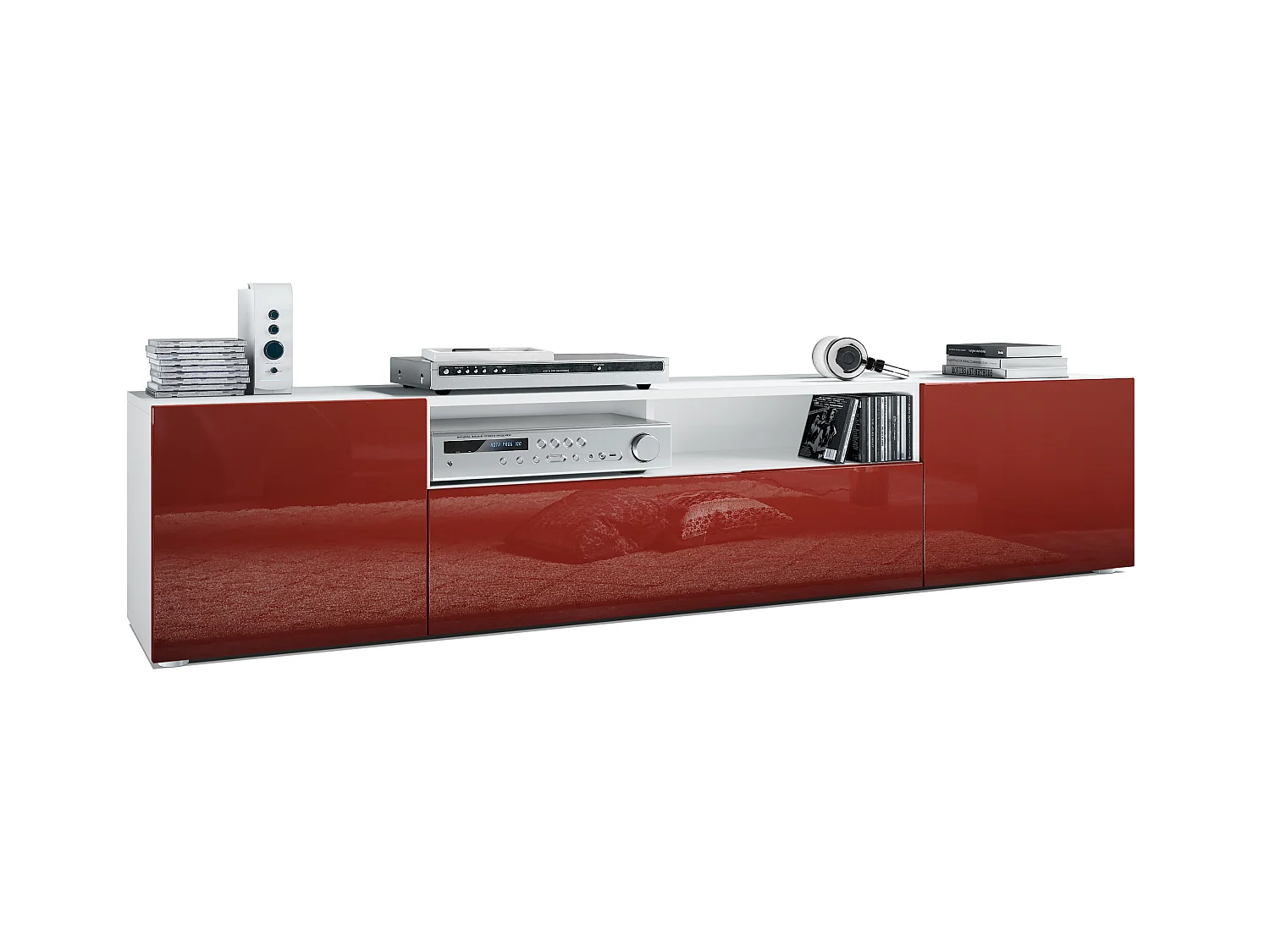 LOWBOARD Mogan Fronten in Bordeaux Hochglanz