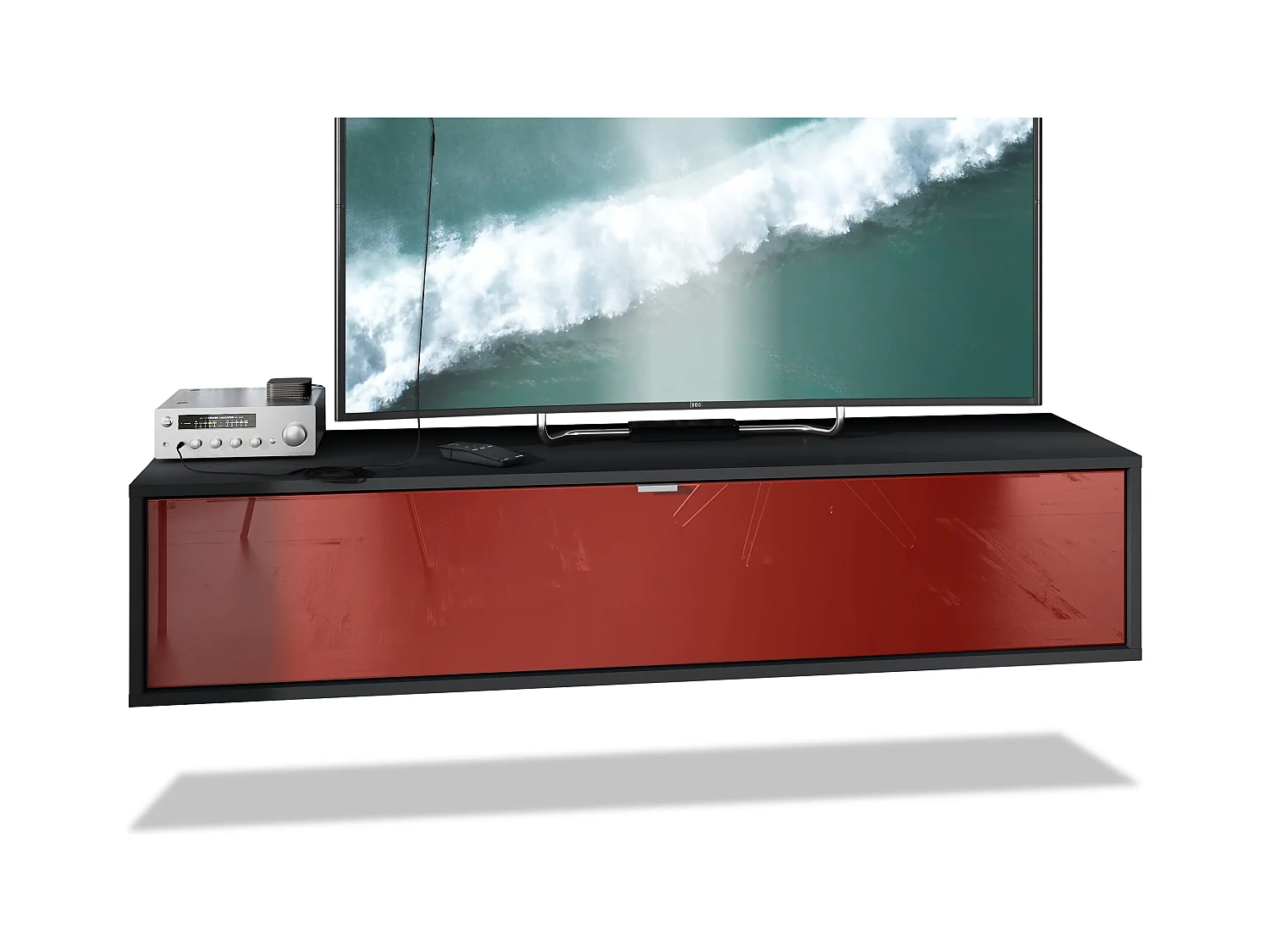 LOWBOARD Lana Fronten in Bordeaux Hochglanz