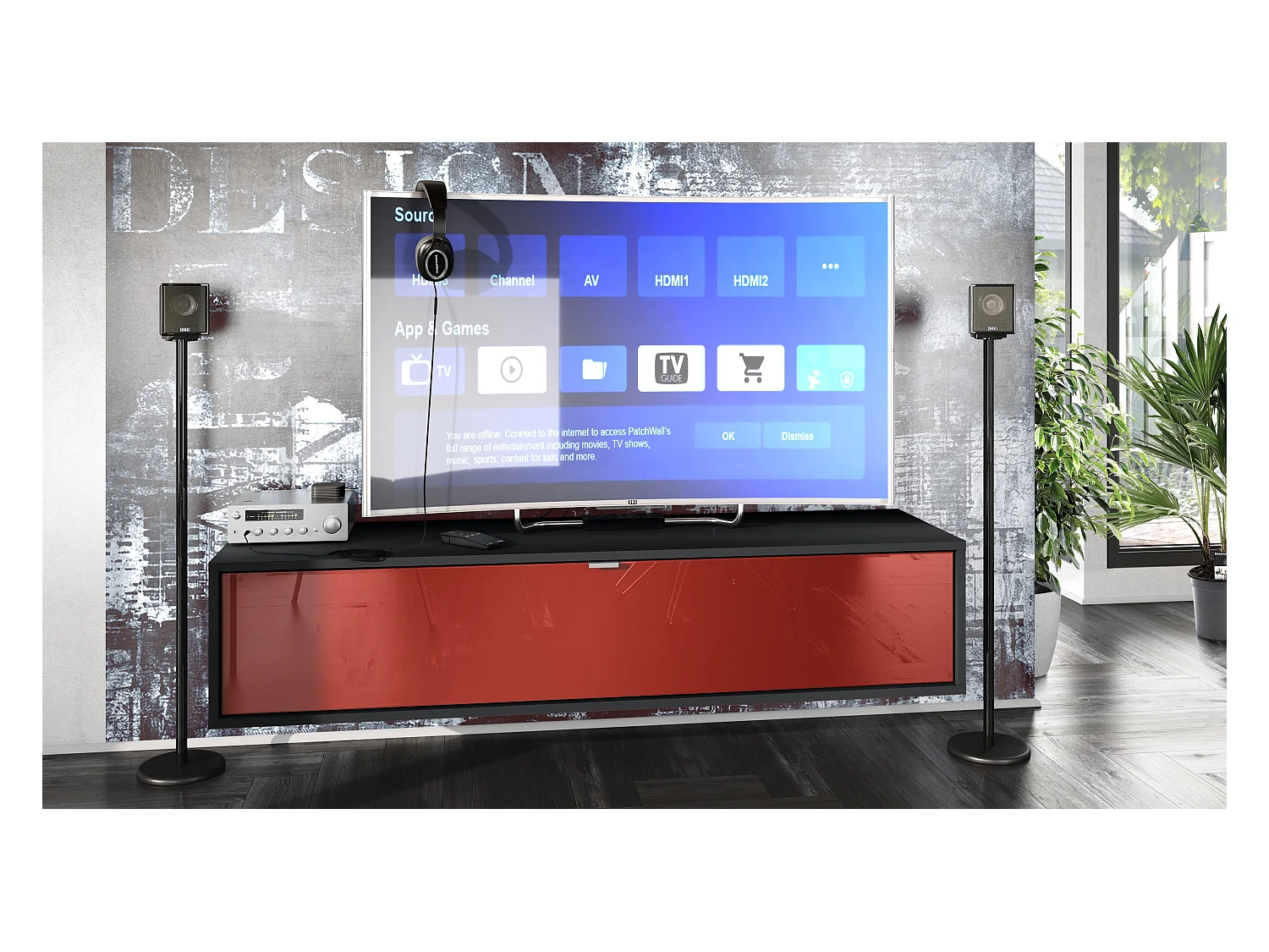 LOWBOARD Lana Fronten in Bordeaux Hochglanz