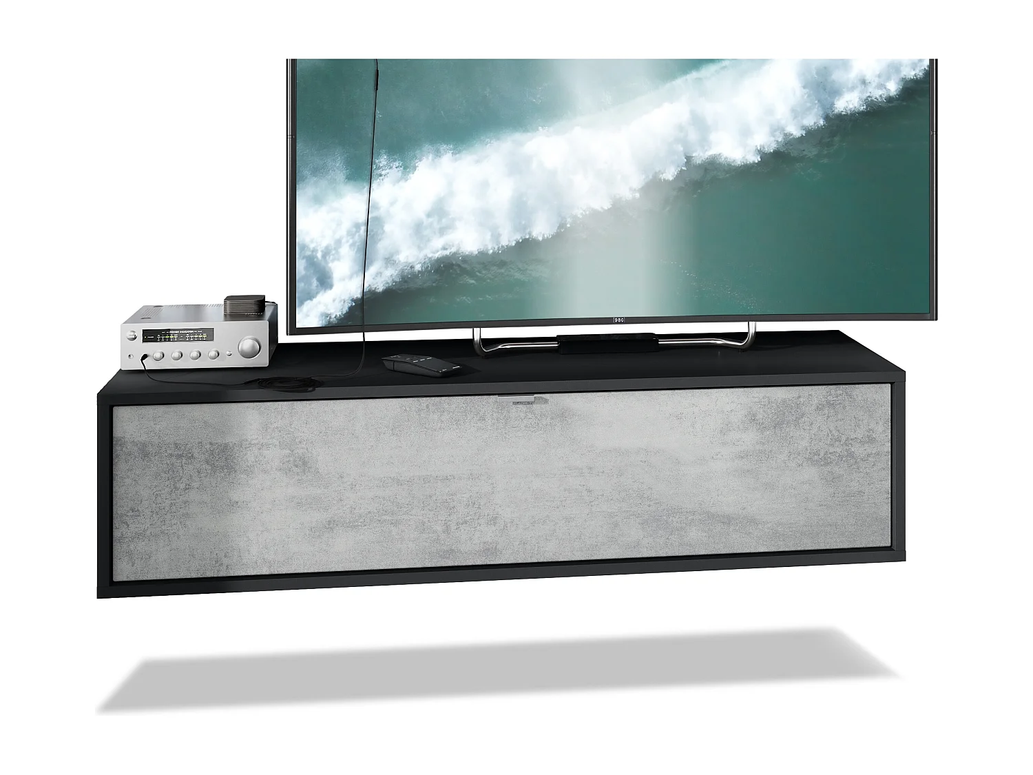 LOWBOARD Lana Fronten in Beton Oxid Optik