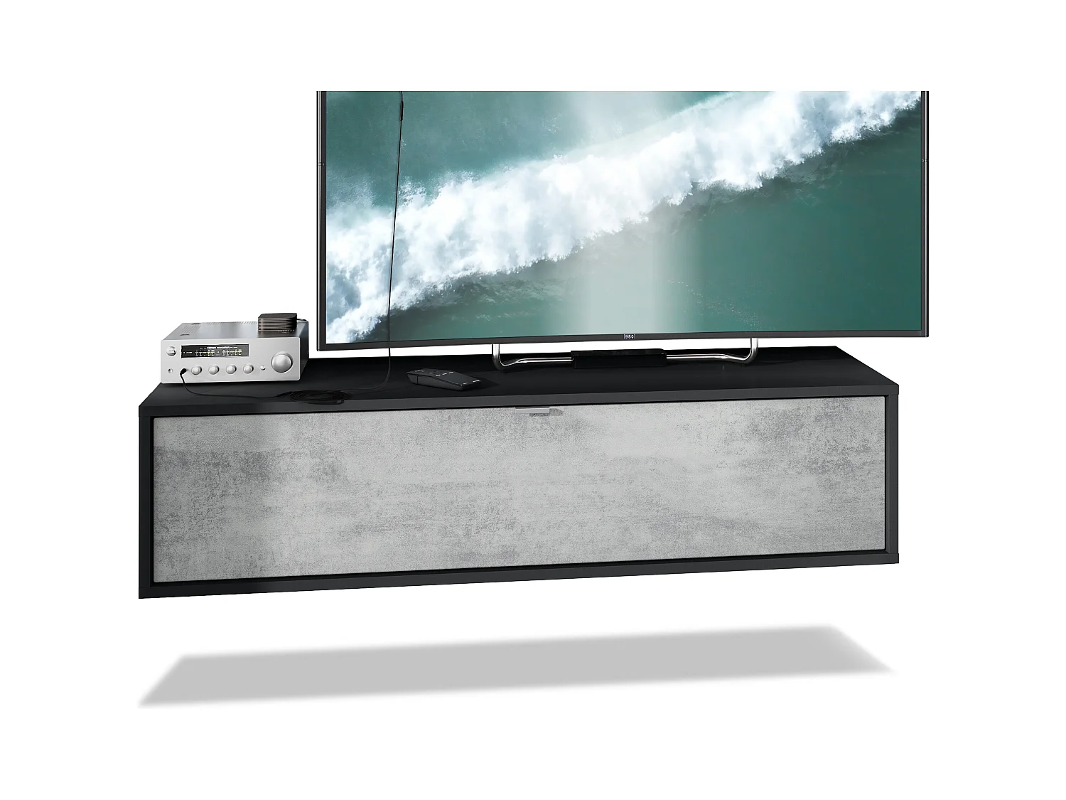 LOWBOARD Lana Fronten in Beton Oxid Optik