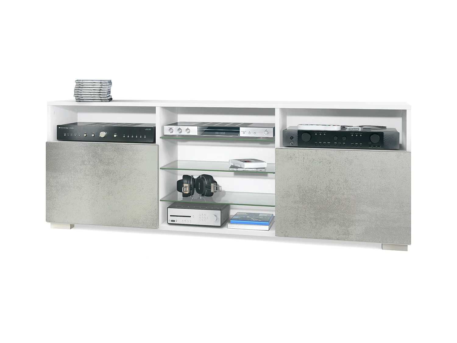 LOWBOARD Granada Front in Beton Oxid Optik