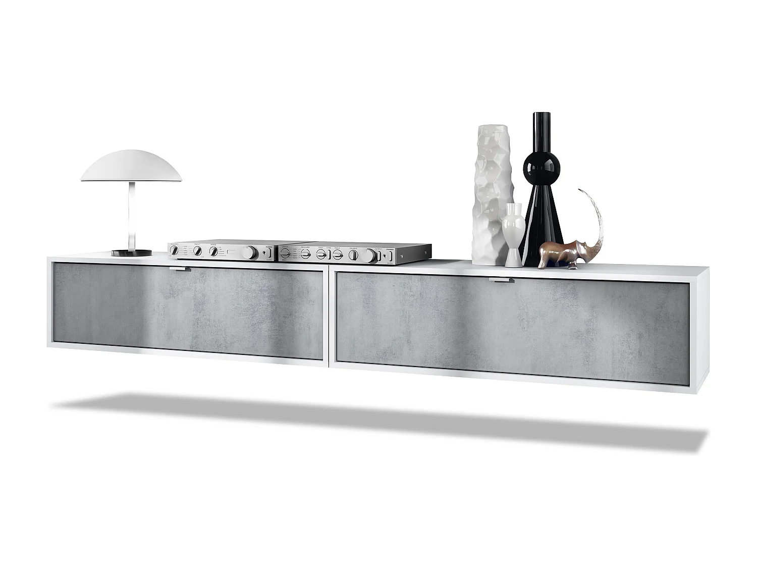 LOWBOARD Lana Fronten in Beton Oxid Optik