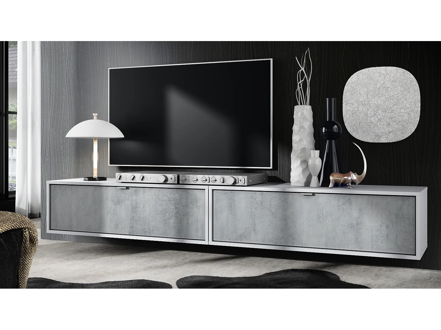 LOWBOARD Lana Fronten in Beton Oxid Optik