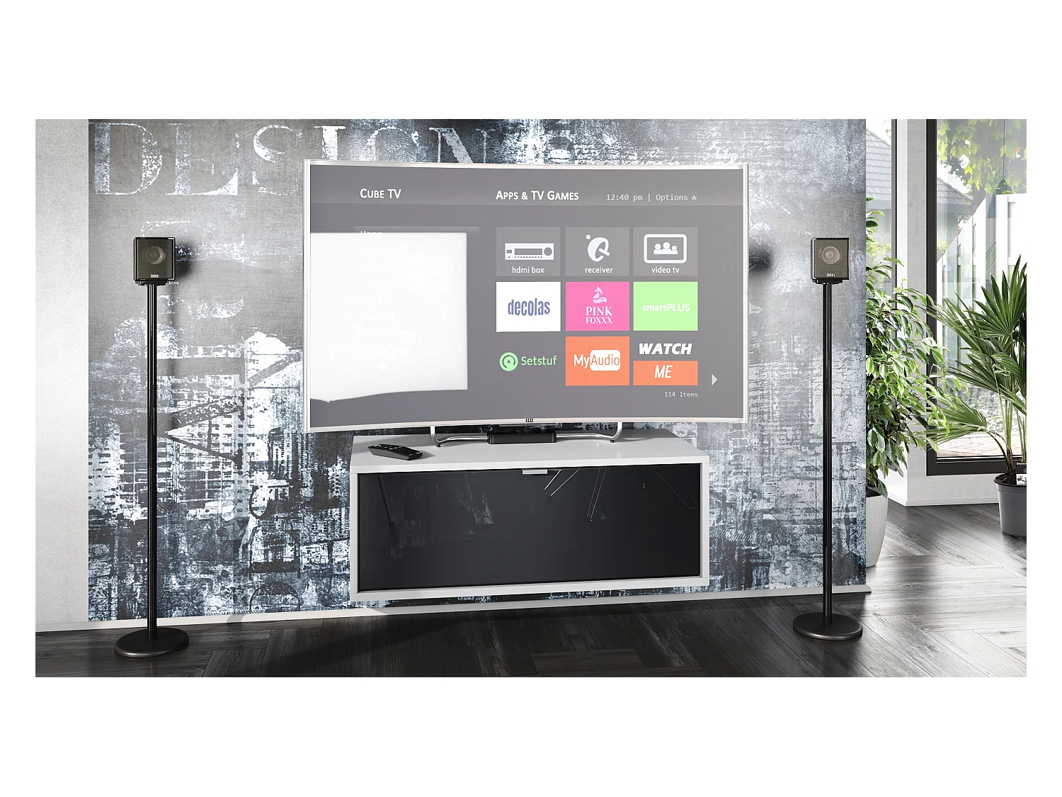 LOWBOARD Lana Fronten in Schwarz Hochglanz